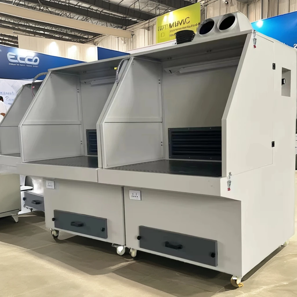 New industrial polishing and grinding workbench mobile dust collector furniture workshop polishing and vacuuming