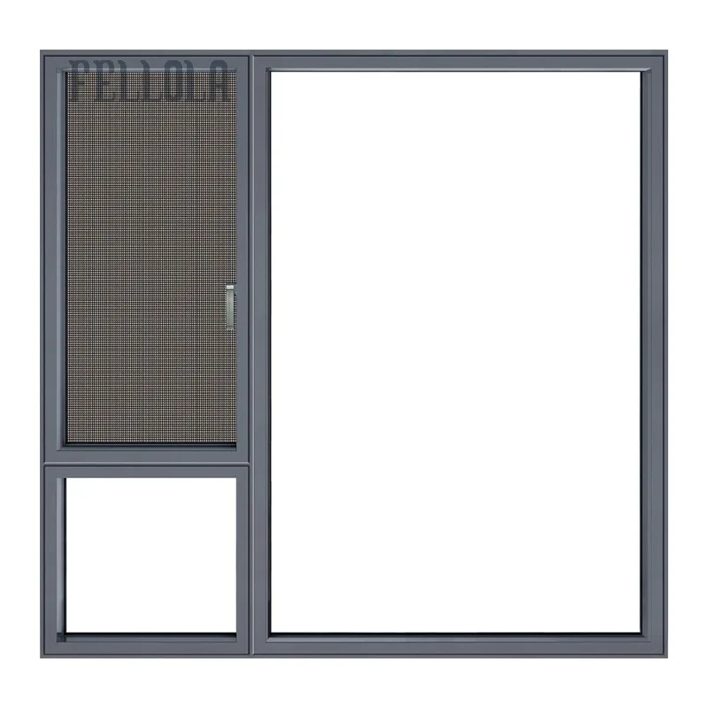 
Fellola 2021 New Customized Modern Design Narrow Frame Thermal Break Aluminum Glass Casement/ Swing Window 