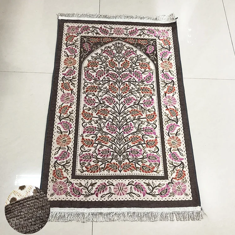 Большой исламский мягкий бархатный коврик Рамадан подарок толстые мусульманские молитвенные коврики с молитвенными бусинами уникальное украшение для женщин мужчин детей