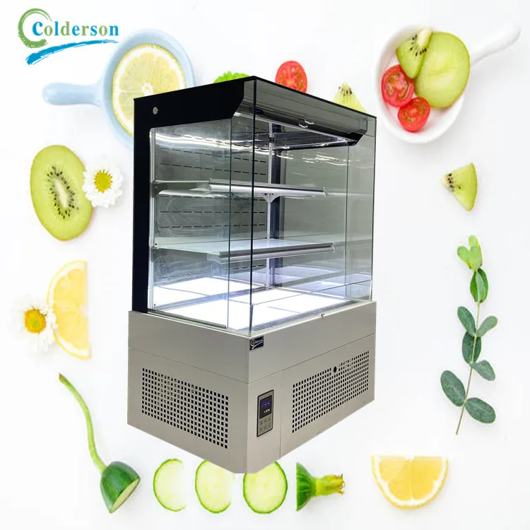 arcade curtain Cake Showcase arc cabinet CE refrigerator foods and drinks r404a cake display cooler for dairy products