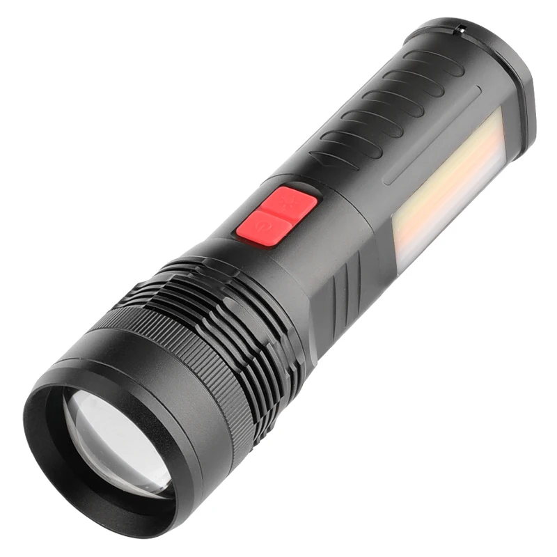 Outdoors patrol High Power hotel flashlight led Tactical Aluminum telescopic zoom torch lights