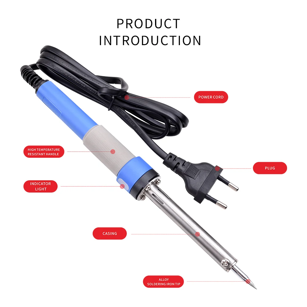 OEM custom external heat lead-free solder kit 30W temperature controlled electric soldering iron