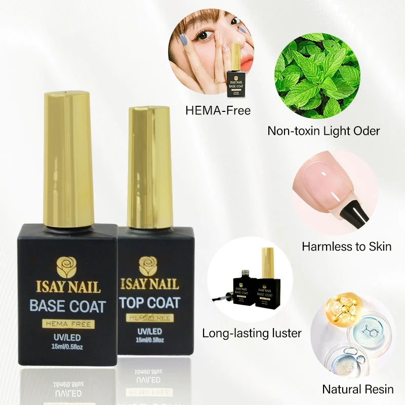 Wholesale cheap price hema free tip free 15ml good quality gel polish base and color base