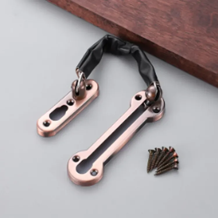 Extra-Thick Door Chain Lock Zinc Alloy Security Door Chain Guard Hotel Interior Door Latch Lock