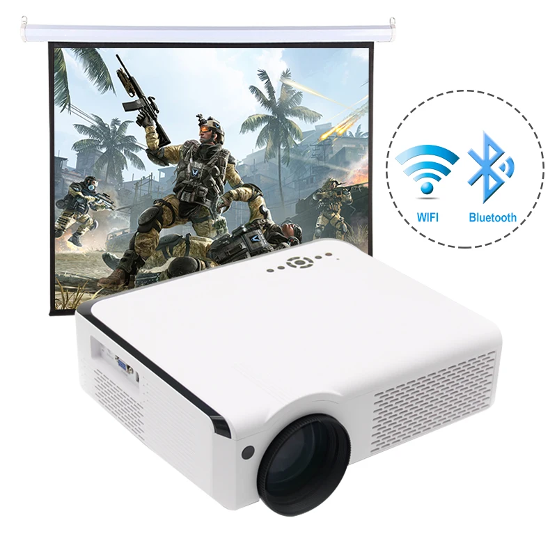Business Office Proyector Native 1080p Full HD 4K LED Video Small Smart Projector Portable Home Theater LCD Projector