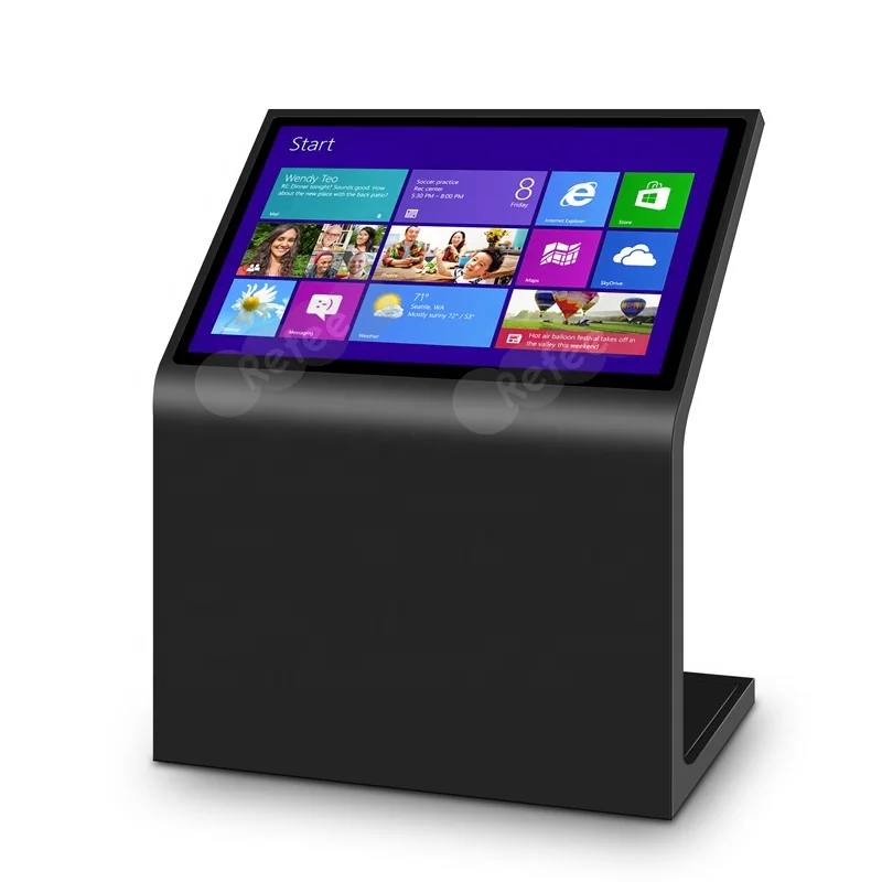 22/32/43/55 inch all in one PC Kiosk Android interactive touch screen floor stand lcd digital kiosk