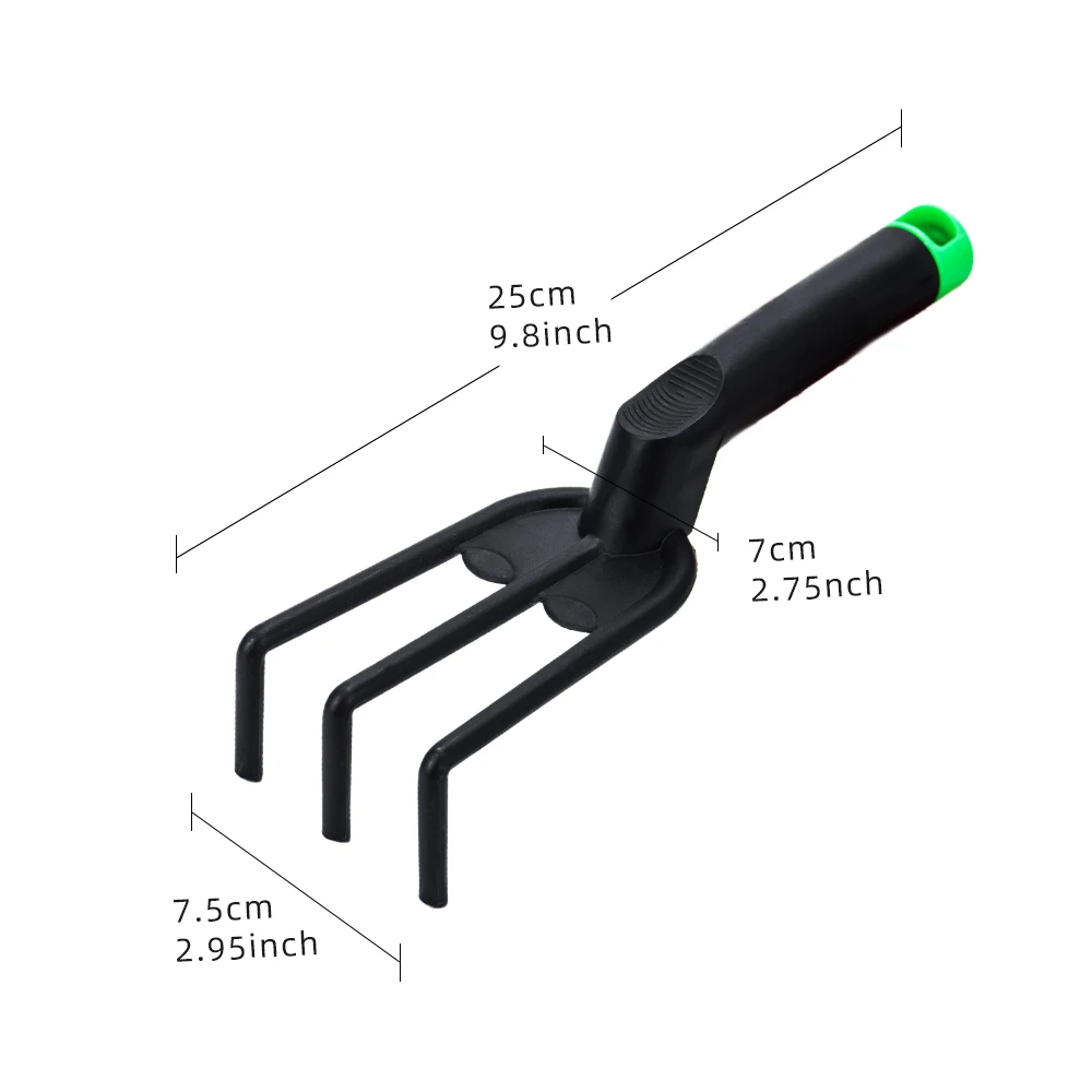 Plastic Cheap Mini Handheld Garden Soil Shovel Trowel Scoop Dead Leaf Fan Rakes Cultivator Transplanter for Bonsai Tools