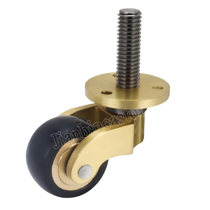 caster wheel furniture hardware accessories Brass casters furniture castor wheel
