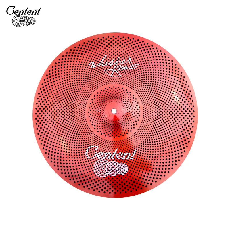 Electronic Drum Cymbals Whisper Series Red Color Low Volume Cymbal Pack 5 Pieces