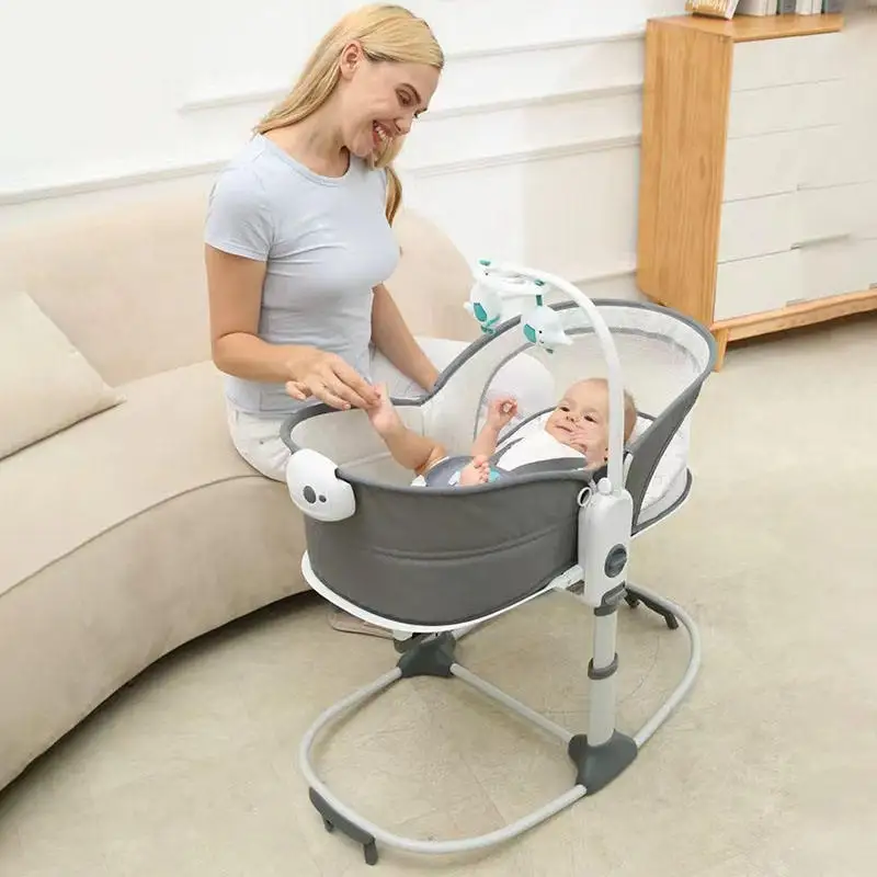Mastela Bebe rocker crib Toddler Music Canvas Cradle Swing cunas Hanging Baby Electric Rocker And Bouncer chair bed
