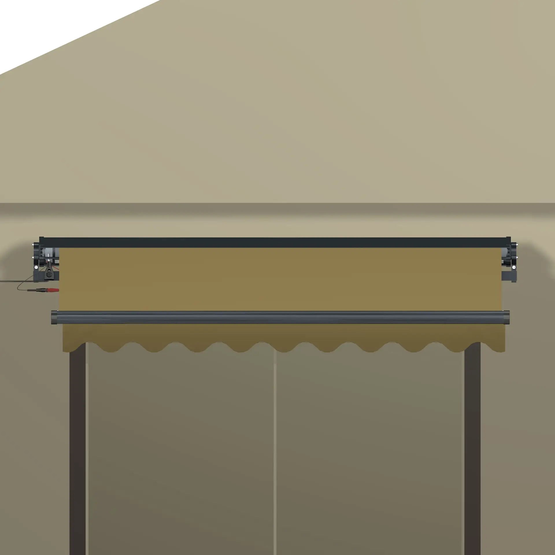 Outdoor Aluminum Alloy High Quality Canopy Shrinkable Arm Single Open Canopy Half Box Telescopic Room Corner Folding Canopy