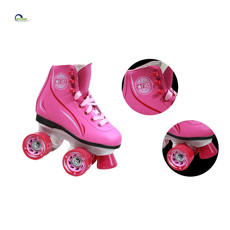 Factory Wholesale Hight Quality Professional Pink Roller Skate Wheels Quad Roller Skate Sneakers