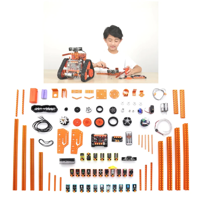 Wholesale Rc Toys Truck Diy Building Stem Robot Coding Toys For Kids Radio Control Toys