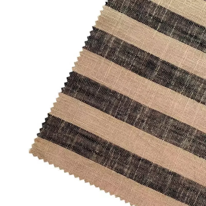 Оптовая продажа, однотонная дышащая ткань для одежды, тканая вискоза, льняная ткань