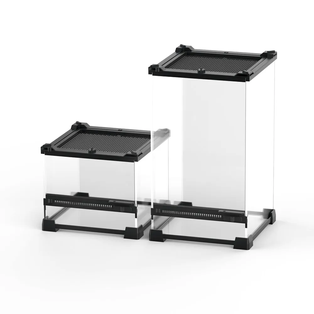 New Design High Transparent Single Door Glass Terrarium for Reptiles