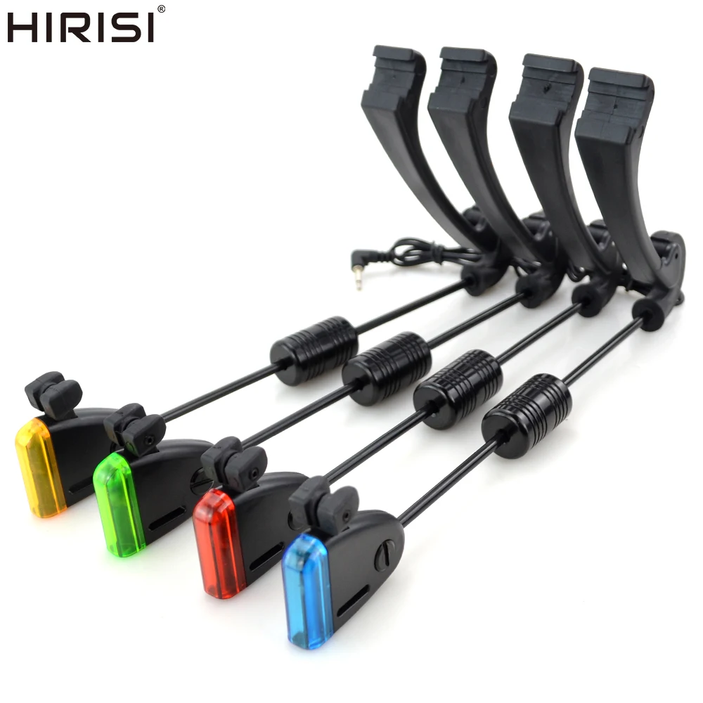 Hirisi LED Carp Fishing Swingers Set in Case Fishing Alarm Bite Indicators B2001