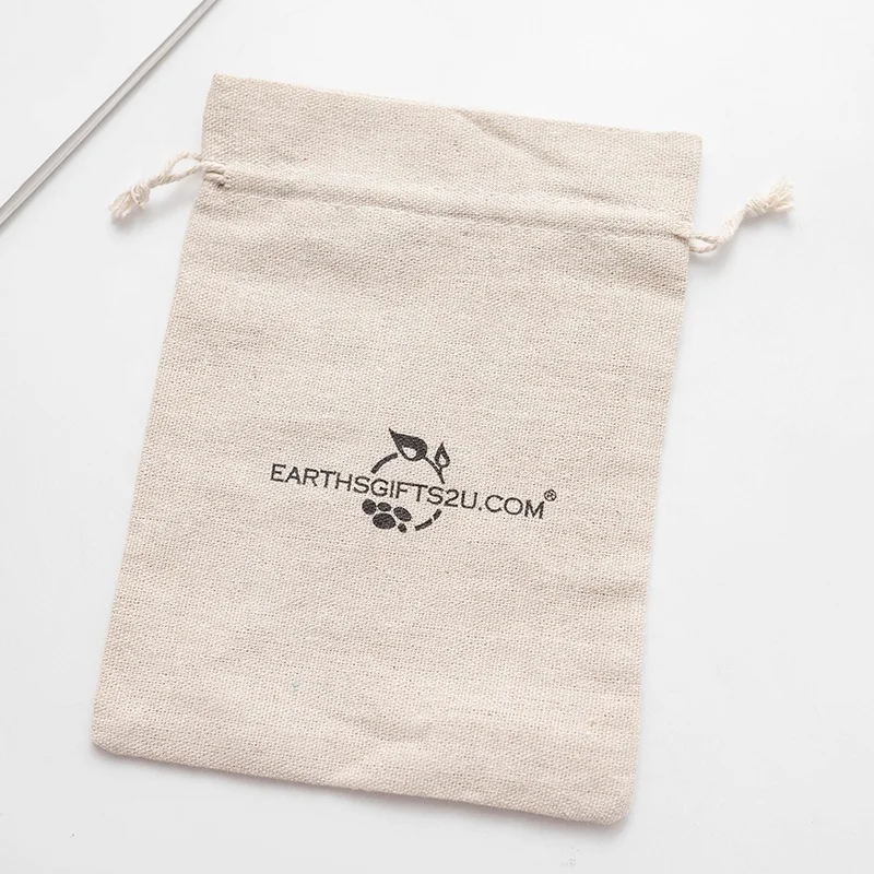 Индивидуальная хлопковая льняная Холщовая Сумка на шнурке, сумка для хранения, маленькие подарочные пакеты