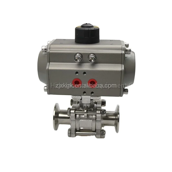 Top quality Food Grade Stainless steel 304/316L Pneumatic Ball Valve
