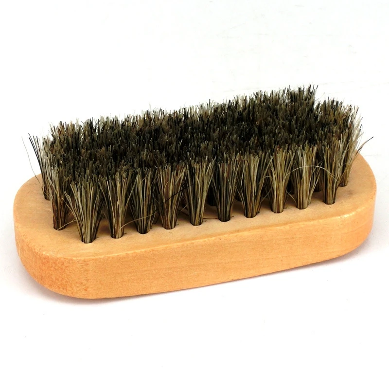 Small Wooden Shoe Brush Wooden Brush For Shoes Pig Hair Travel Small Easy To Carry Shoe Polish Set