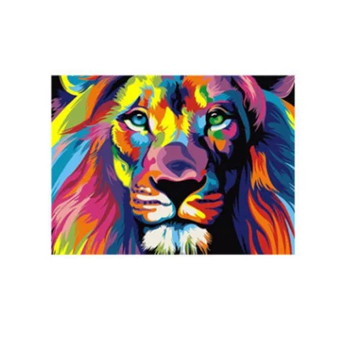 DIY 5D Diamond Painting Animals Lion Tiger Cat Dog Cross Stitch Kit Full Drill Embroidery Mosaic Art Picture of Gift