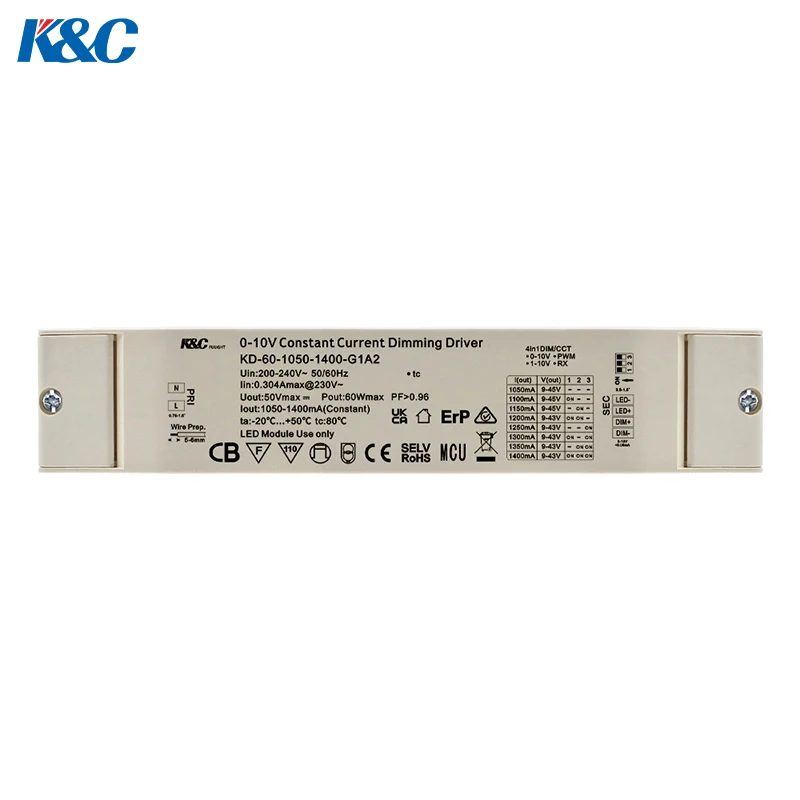 0/1-10V led dimming driver 220-240 50/60Hz  CV 9-42V constant current output mode LED driver