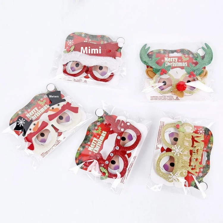 New Arrival Creative Christmas Decorative Glasses Frames Adults and Kids Party & Funny Masks Wholesale Holiday Supplies Gifts