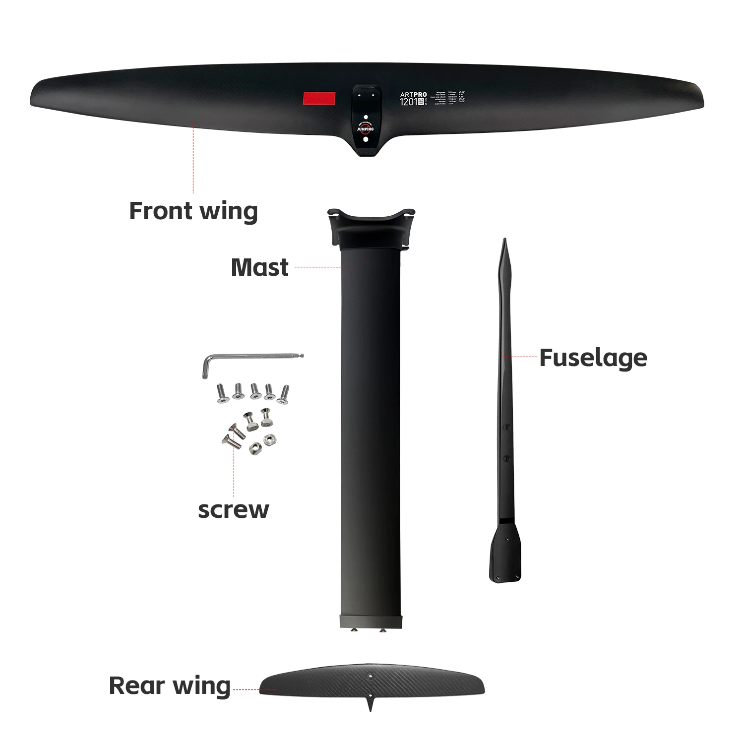 2024 GY ART PRO 1201 Hydrofoil Water Sport Board High Performance Carbon Fiber Aluminum Mast Kite Wing New Generation Surfing