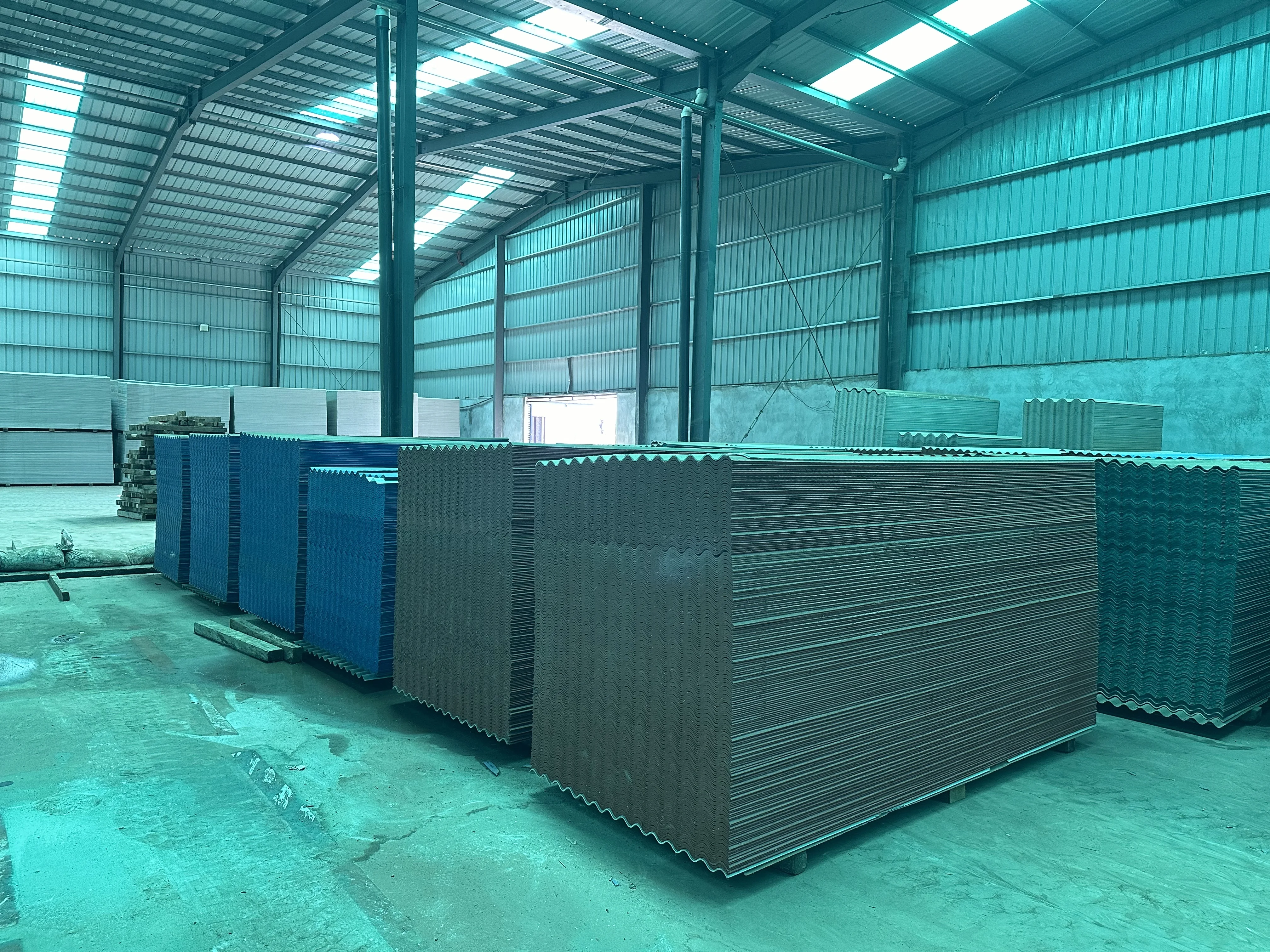 KUNDA 2024 Africa Local Factories Coast Roofing Cement Fiber Tiles 4*1050*2400 Local Factory Ivory Coast Stock On Sale now