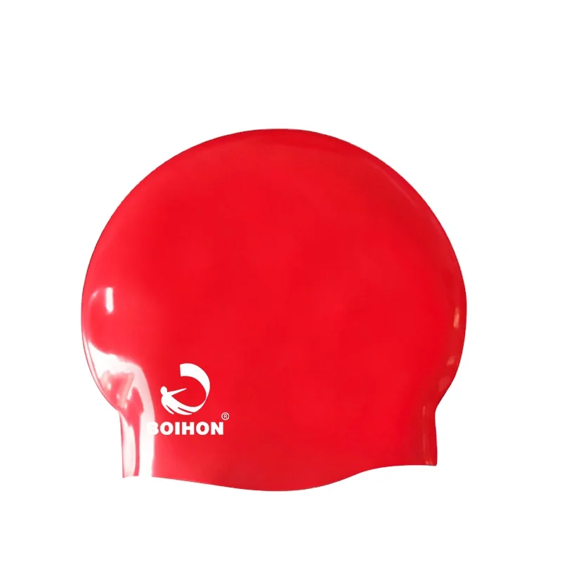 Quality OEM custom order silicone sport caps wholesale vintage customized logo 55g high elasticity swim sport latex swim cap