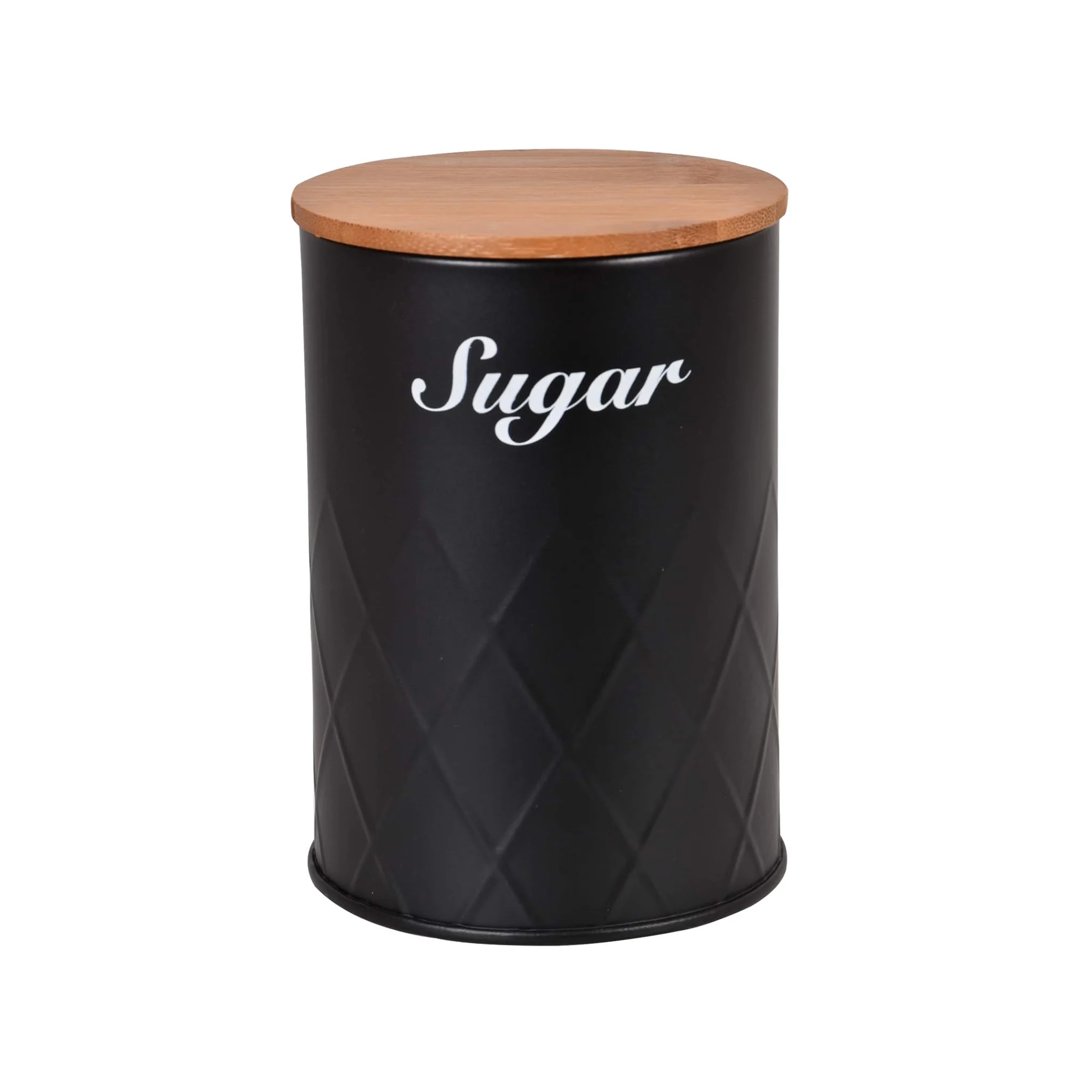 Metal bread box bin kitchen tea sugar coffee can set bamboo lid metal food storage box keeper storage canister set