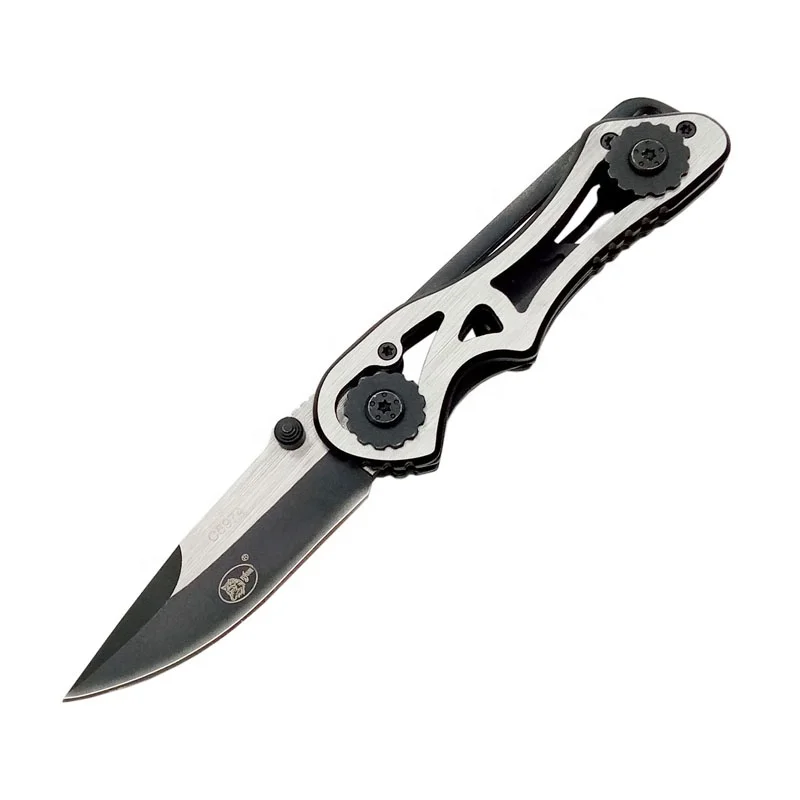 
 Складной карманный нож из нержавеющей стали с лезвием 440C и военной ручкой  