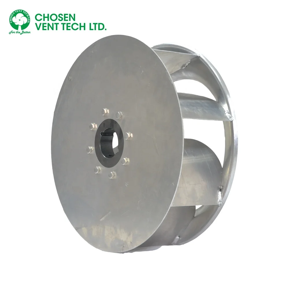 Centrifugal Wheel Backward Inclined Alloy Customized Centrifugal Fan Centrifugal Impeller Inside The Fan or Machine AC BSWA-400
