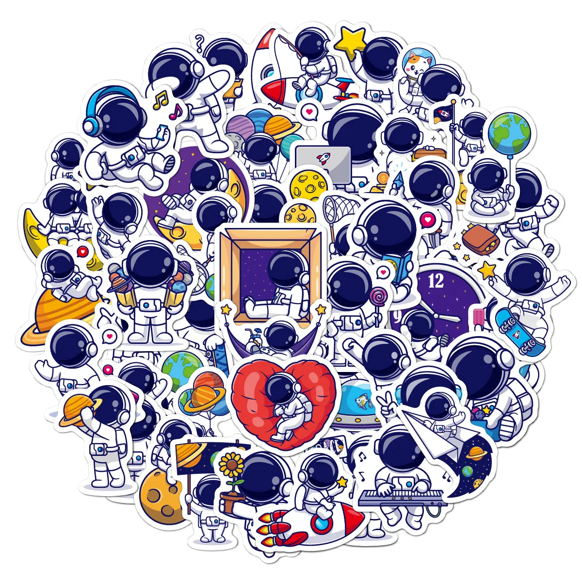 50pcs In Stock PVC label sticker printing waterproof self adhesive vinyl packaging die cut sticker for luggage laptop