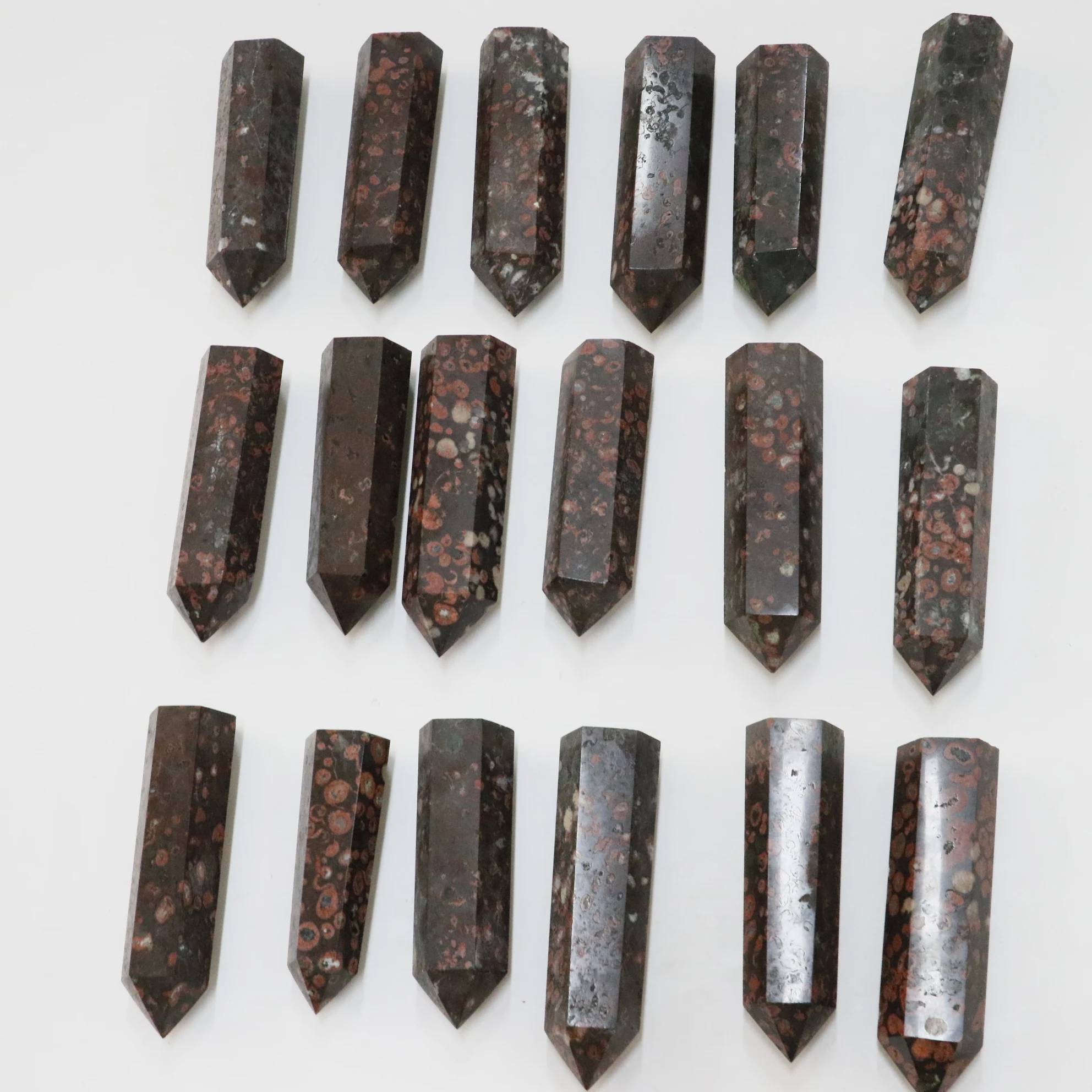 Plum blossom tourmaline tower new product natural crystal stones quartzs wand for home decoration