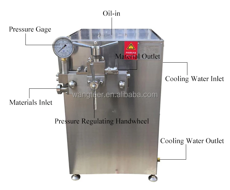 Automatic High pressure 100L 200L 300L 500L 1000L 2000L milk pasteurizer and homogenizer milk homogenizer