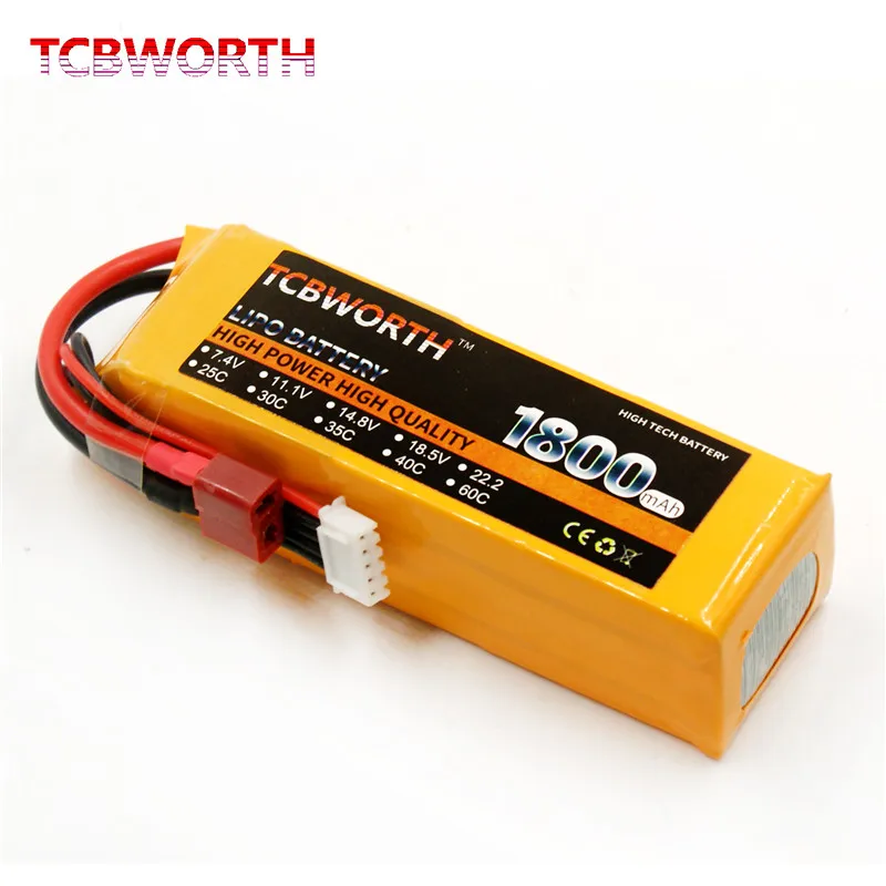 120c литий-полимерный аккумулятор 18,5 v 1000 мА/ч, 1800 мА/ч, 5200 мА/ч, 5s Lipo для Дрон RC самолет игрушки