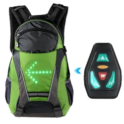 A REVOLUTIONARY GO LED BACKPACK WITH AN INTEGRATED LED INDICATOR FOR SAFER CYCLING