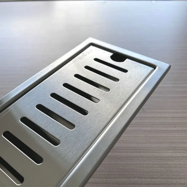 Balcony Toilet Modern Bathroom  Anti Odor Drainage Shower Long Covers Linear Stainless Steel Floor Drain