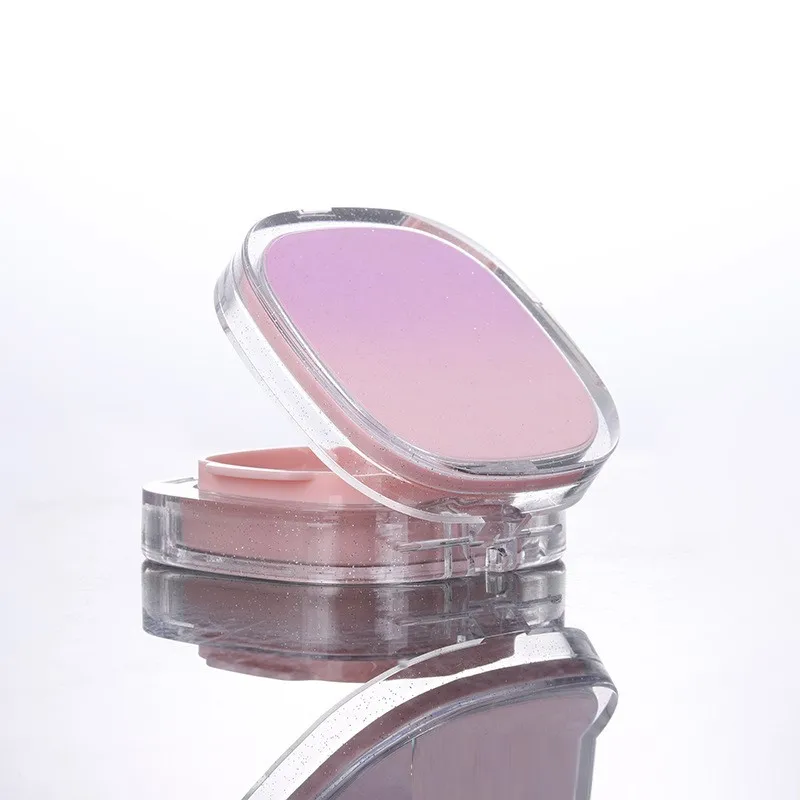 Transparent Clear Square Empty Cosmetic BB Air Cushion Make Up Foundation Powder Case