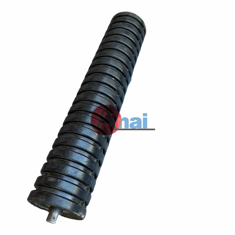 Idler Roller Of Belt Conveyor Garland Conveyor Toller Idler Parts For Belt Rubber Conveyor Roller