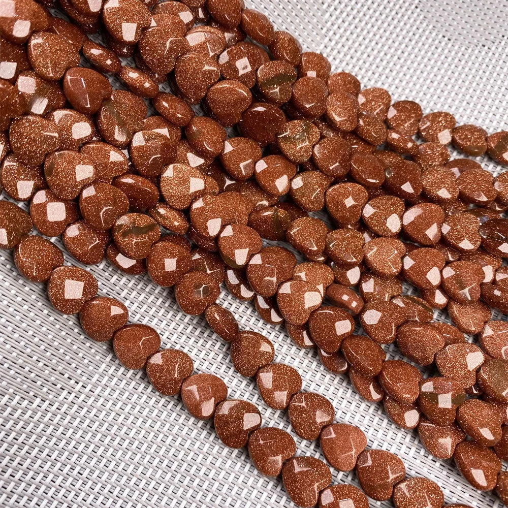 Natural Stone Beads, Turquoise Rose Quartz Amethyst Agate Beads, Faceted Heart Stone Beads Gemstone Beads for DIY Jewelry Making