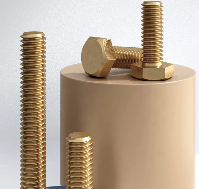 Metric stainless steel  Brass Hex head bolts M16 M24 M 26 M30 grade A4-80