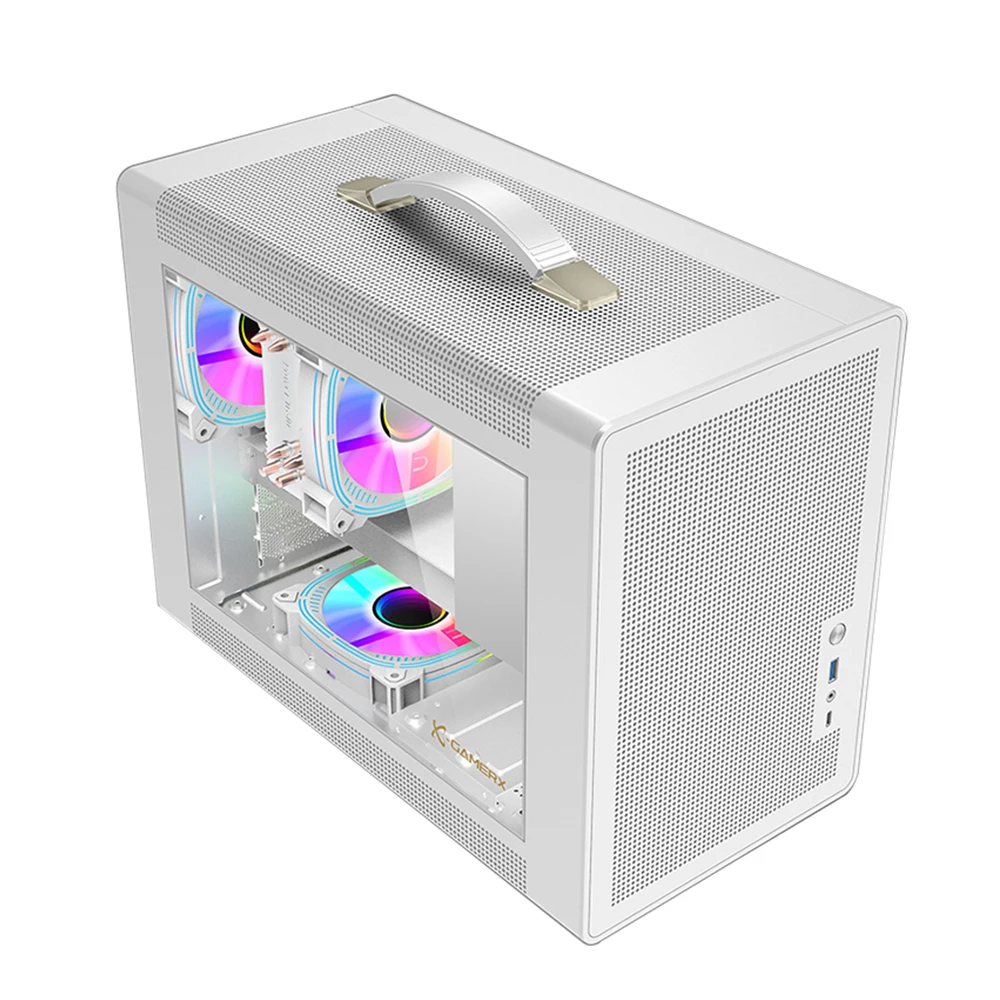 STOCK Gamer-X P60 Handheld Case Portable  MicroATX/Mini-ITX White pc case