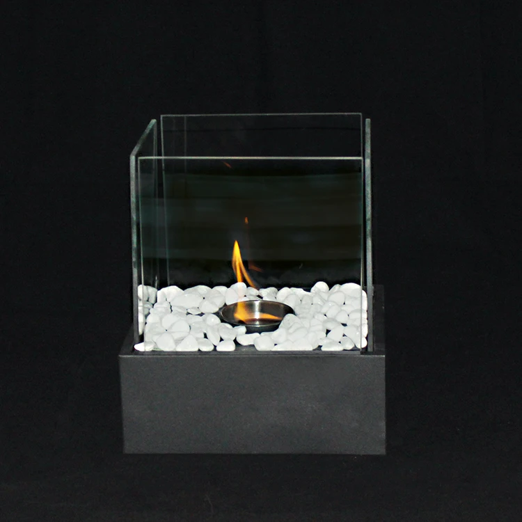 portable free standing small etanol bowl outdoor indoor heater mini rubbing rectangular glass bioethanol fireplace tabletop