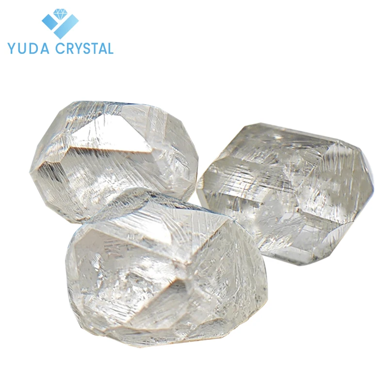 Hpht Vvs White Rough Synthetic Diamonds Lab Grown Diamond Excellent Cut