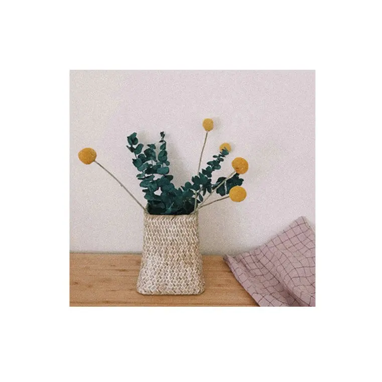 Морден ручная ваза из натуральной травы ручная работа вазель для водорослей ручная тканая корзина для подачи на стол