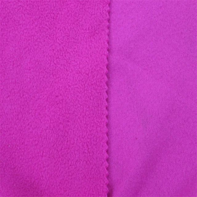 Polar Fleece Fabric Two Side Brush One Side Anti-pillng