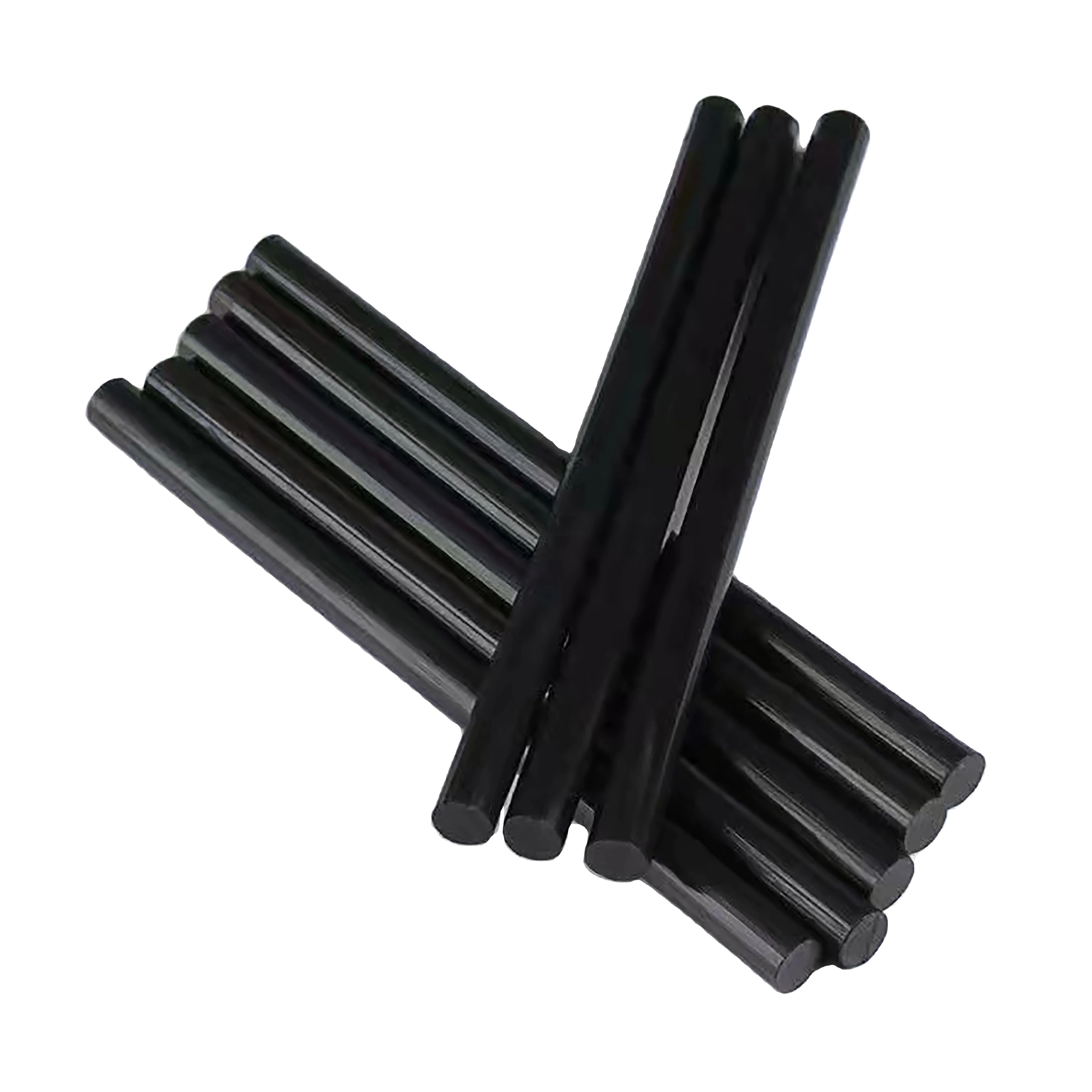 Black hot melt glue stick 7mm high viscosity black rubber strip environmental protection hot melt glue stick wholesale