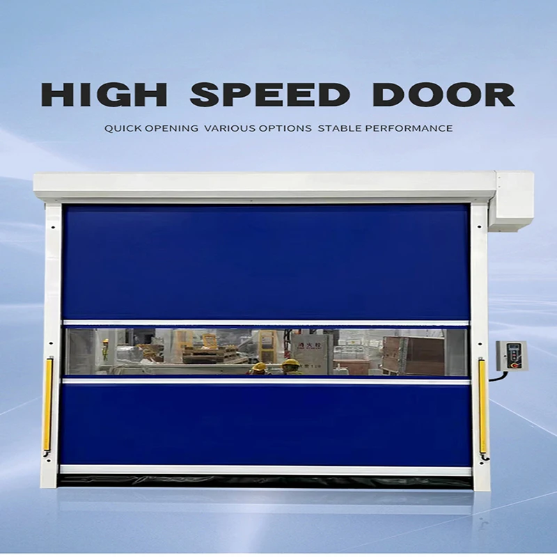 Industrial High Speed PVC Rolling Door Aluminum Automatic Workshop Surface Purifying Isolation Thermal Insulation Purifying