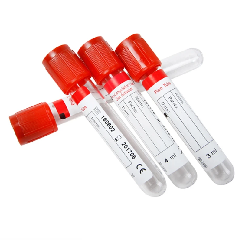 globalroll medical pp disposable 2.5ml 13*55ml pink top test edta k2 K3 non vacuum blood collection tube